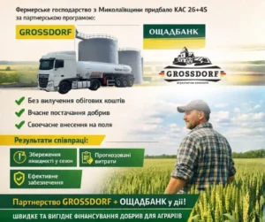 Фінансування в сезон: кейс закупівлі КАС 26+4S для господарства з Миколаївщини