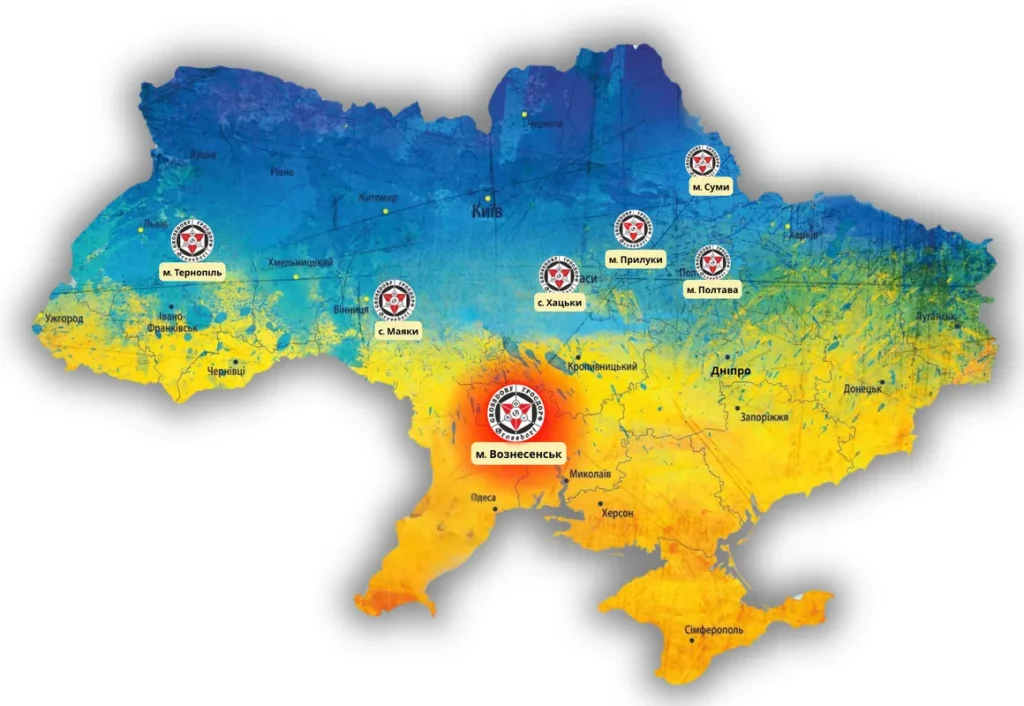 2025 рік — Відкриття баз в Полтавській та Миколаївській областях